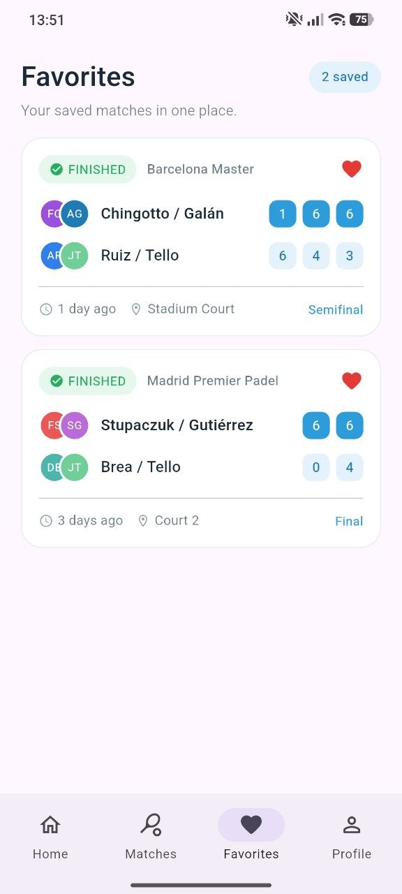 Match statistics