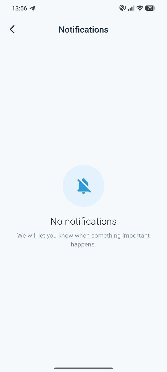 Profile screen